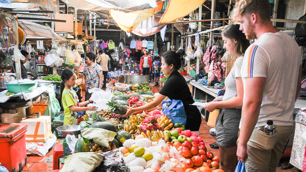  Local market in Phnom Penh Cambodia